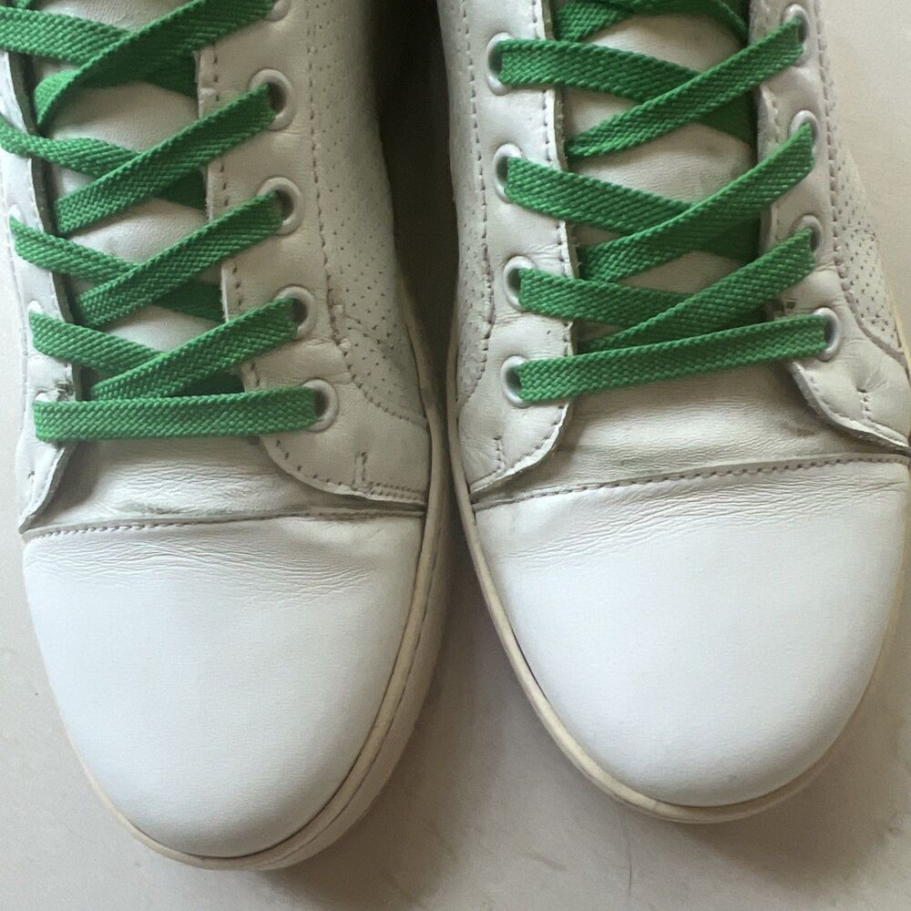 Royal Albartross Golf Sneakers Shoes Women’s 9 White Leather Green Laces - Picture 6 of 11